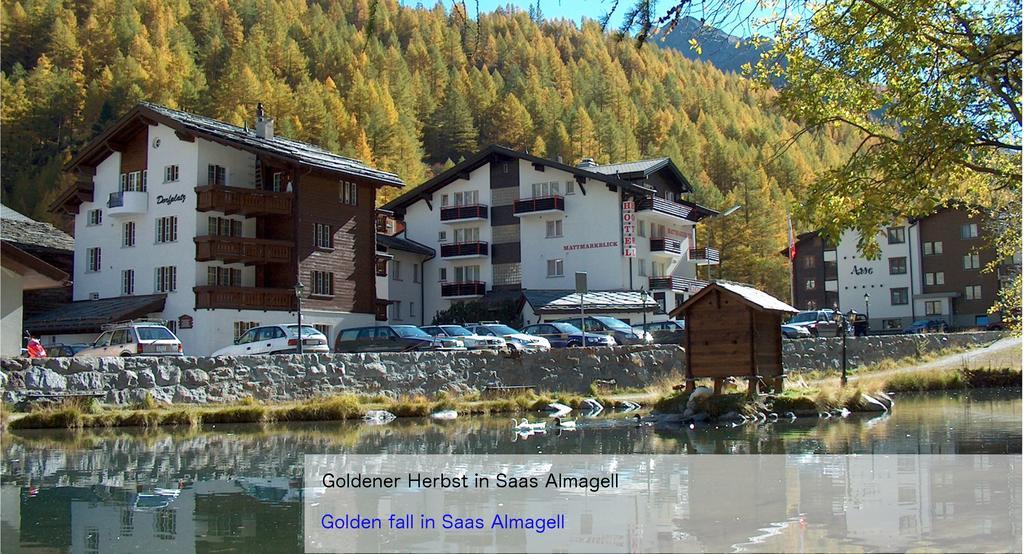 Hotel Restaurant Mattmarkblick Саас-Альмажель Екстер'єр фото